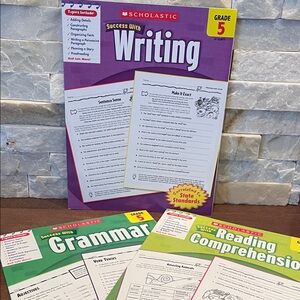 Scholastic Success With Writing, Reading Comprehension and Grammar Workbooks